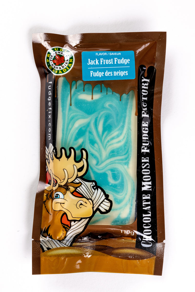 Jack Frost Fudge 110g Fudge Bar Chocolate Moose Fudge Factory
