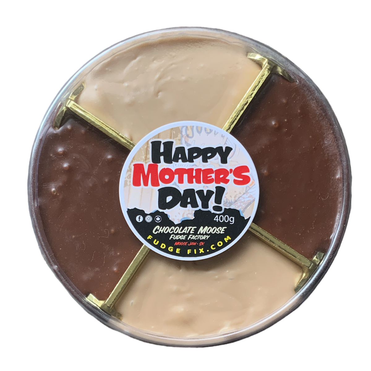 Mother's Day, Fathers Day, Family Fudge trays 400g Chocolate Moose