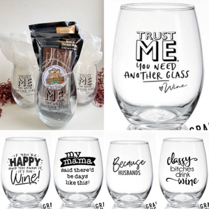 Mother's Day Wine Glass Gift Basket