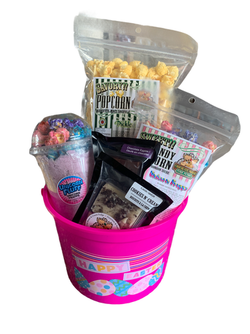 Happy Easter Pink Pail easter basket