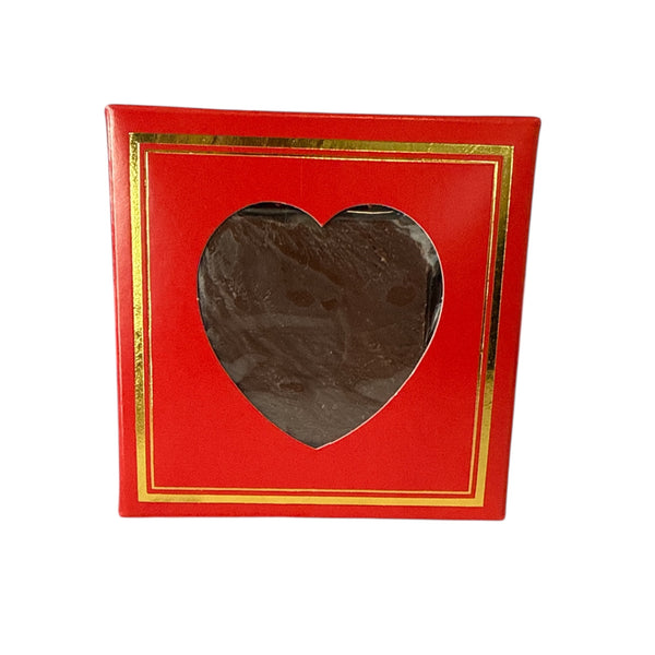 NEW Valentine's Heart Shaped Fudge Gift Box. 100g (6 per flavour)