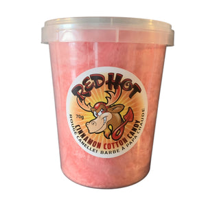NEW VALENTINE'S COTTON CANDY CINNAMON RED HOT 70G 1L PAIL (6)