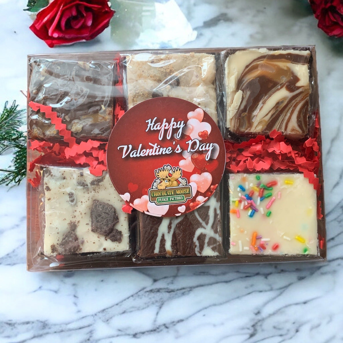 Valentine's Fudge Gift Sets Chocolate Moose Fudge Factory