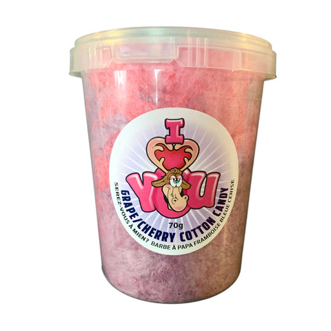 NEW VALENTINE'S COTTON CANDY I LOVE YOU 70G 1L PAIL (6)
