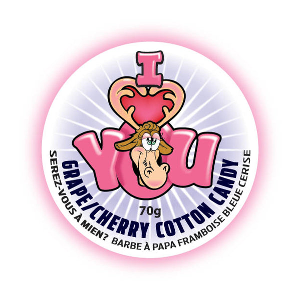 NEW VALENTINE'S COTTON CANDY I LOVE YOU 70G 1L PAIL (6)