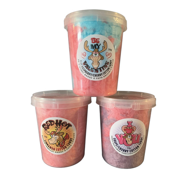 NEW VALENTINE'S COTTON CANDY I LOVE YOU 70G 1L PAIL (6)