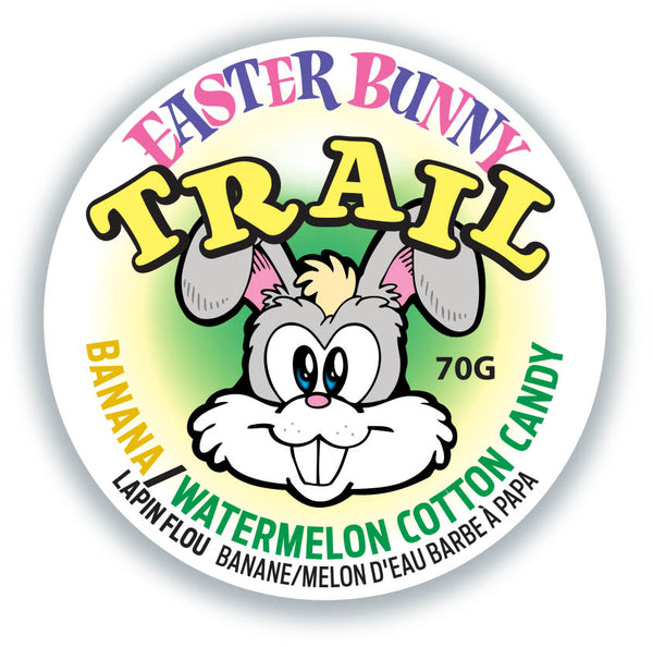 NEW EASTER BUNNY TRAIL COTTON CANDY 70G 1L PAIL SET 6