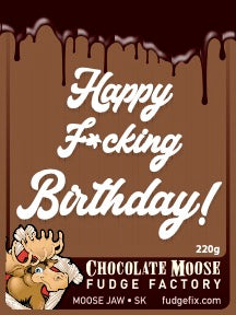 Fudge 220g Clamshell "Happy F*cking Birthday"