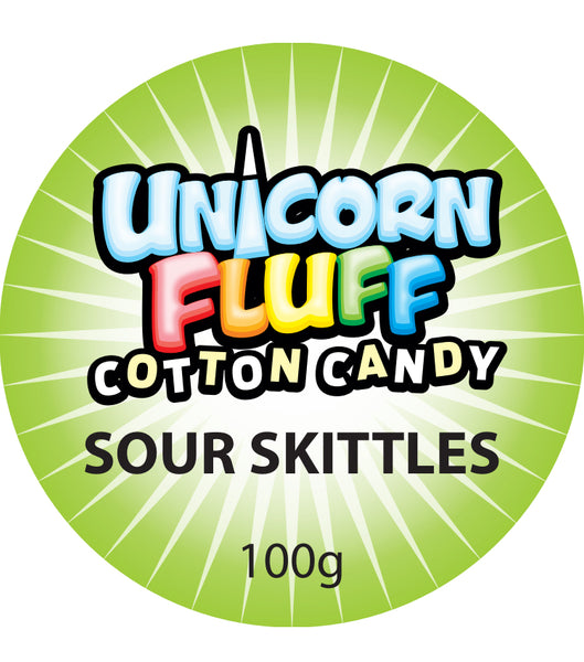 UNICORN FLUFF A - SOUR SKITTLES SET OF 6