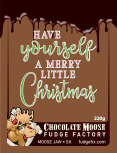 Fudge 220g Clamshell Christmas "have yourself a merry little Christmas"