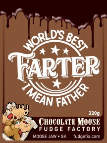 Fudge 220g Clamshell "World's Best Farter I mean father"
