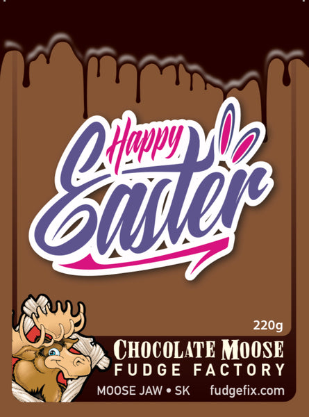 Fudge 220g Clamshell  "Happy Easter"