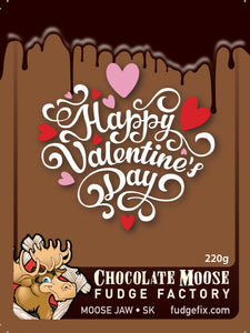 Fudge 220g Clamshell  Happy Valentine's Day