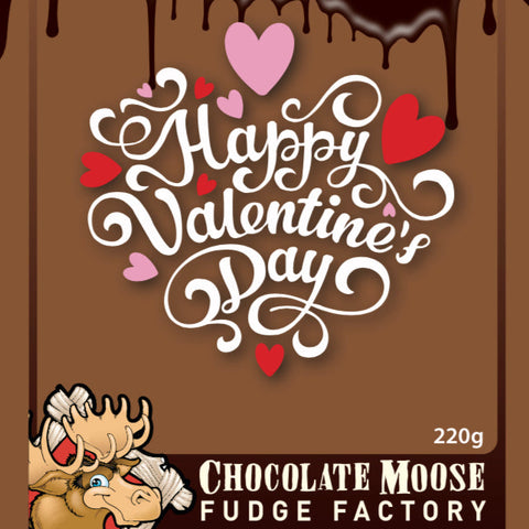 Fudge 220g Clamshell  "Happy Valentine's Day"