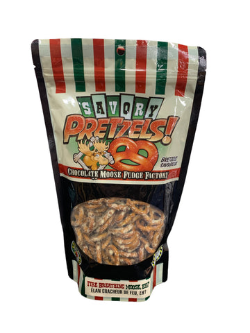 Fire Breathing Moose, eh?  (Spicy Parm Garlic)  - Savory Pretzels 200G