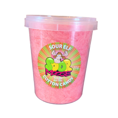 NEW SOUR ELF CHRISTMAS COTTON CANDY. 70G. 1 LITRE SET OF 6