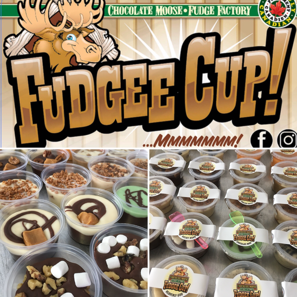Fudge Cups 140g Chocolate Moose Fudge Factory