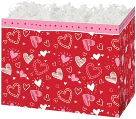 Happy Hearts - Small Gift Basket Box "Build your own Basket"