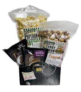 Get Well Soon $35 Fudge/Popcorn Gift Basket