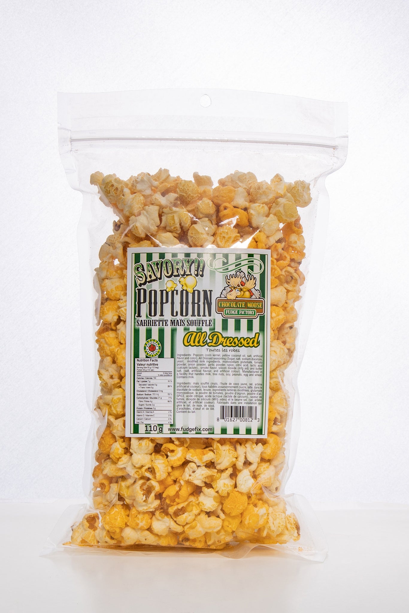 All Dressed - Savory Popcorn Set of 6 bags per flavor