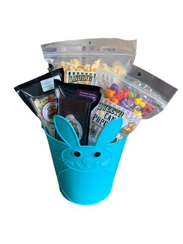 Teal Blue Easter Bunny Basket