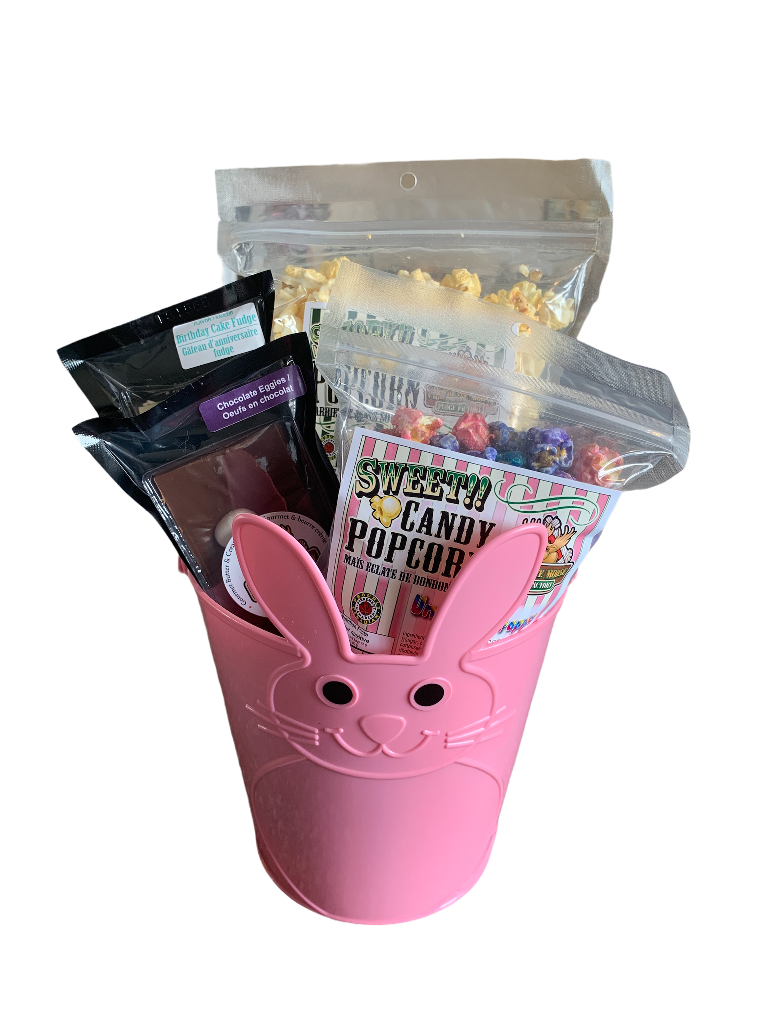 Pink Bunny Easter Basket