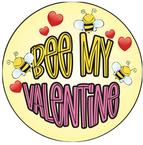 Bee My Valentine - Pint Mini Cotton Candy Pail Set wholesale