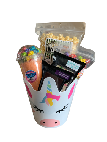 White Unicorn Easter Basket