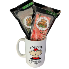 Merry F*cking Christmas - Sassy Coffee Mug and Fudge Set